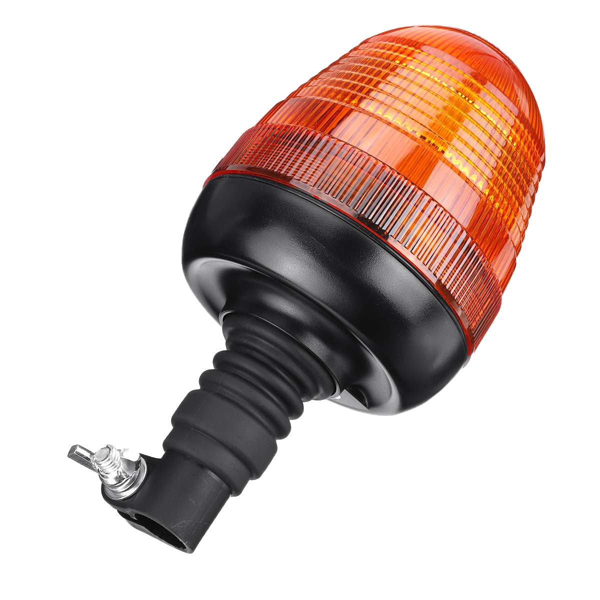 12-24V-Pointed-LED-Warning-Light-4-Flashing-Amber-Beacon-Flexible-Din-Pole-Mount-Tractor-Warning-Lig-1682422