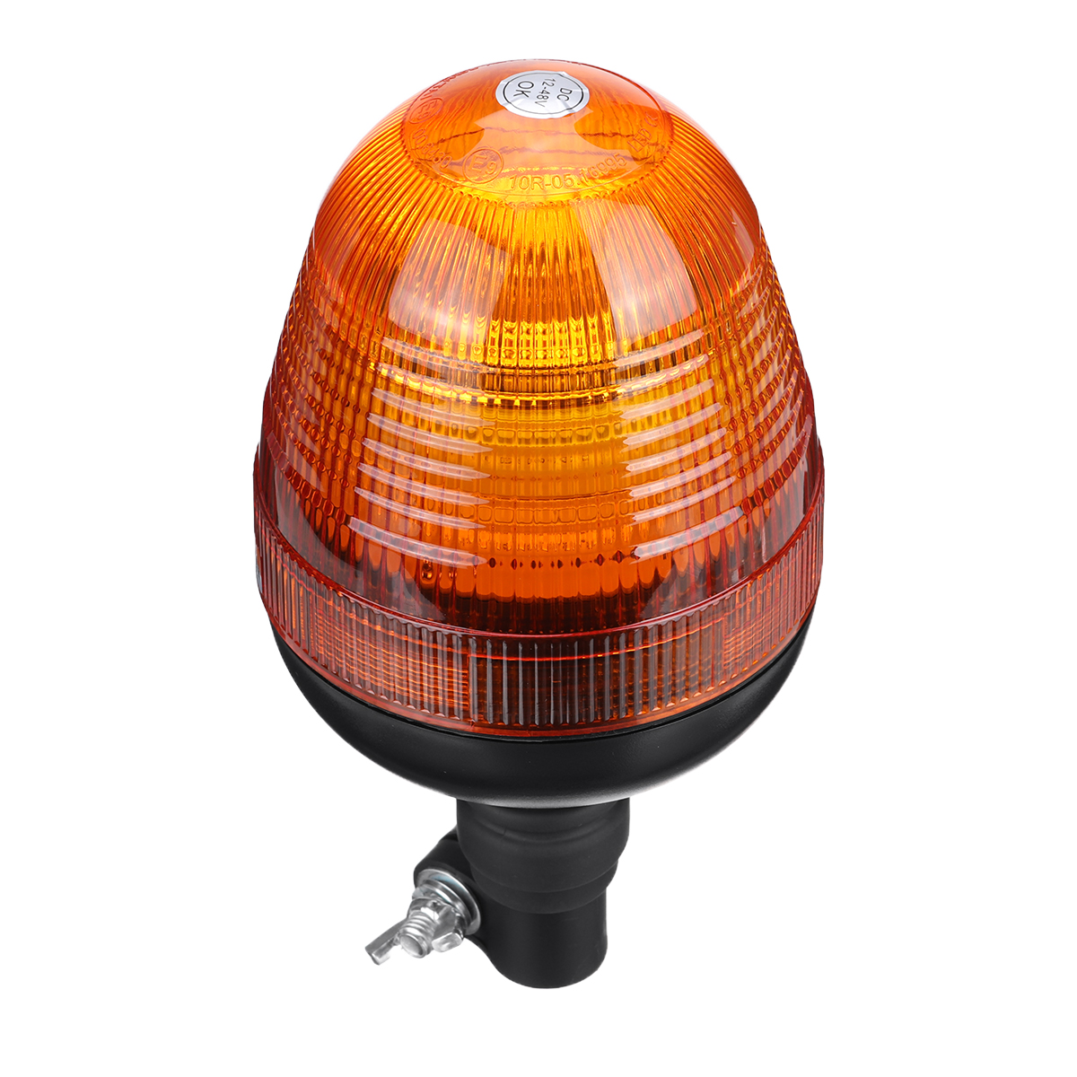 12-24V-Pointed-LED-Warning-Light-4-Flashing-Amber-Beacon-Flexible-Din-Pole-Mount-Tractor-Warning-Lig-1682422