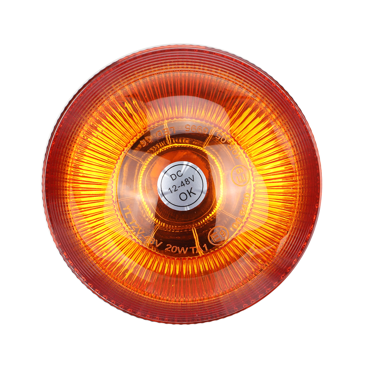 12-24V-Pointed-LED-Warning-Light-4-Flashing-Amber-Beacon-Flexible-Din-Pole-Mount-Tractor-Warning-Lig-1682422