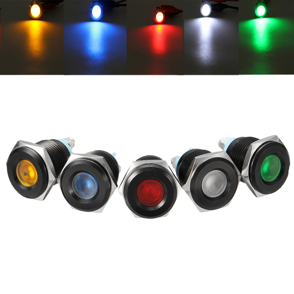 122436V-16mm-Metal-Dash-Panel-Warning-Pilot-LED-Indicator-Light-Boat-Car-Yacht-1260589