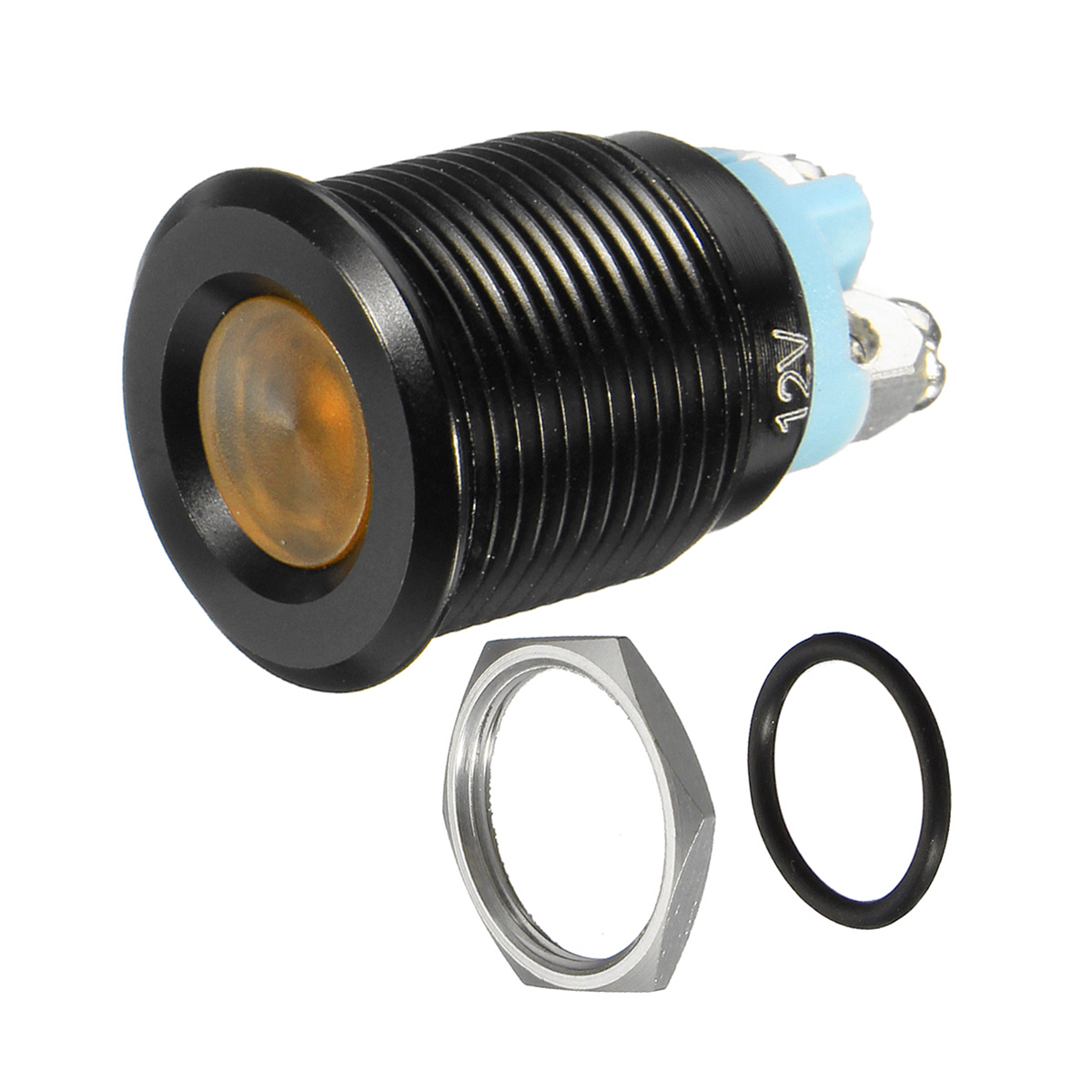 122436V-16mm-Metal-Dash-Panel-Warning-Pilot-LED-Indicator-Light-Boat-Car-Yacht-1260589
