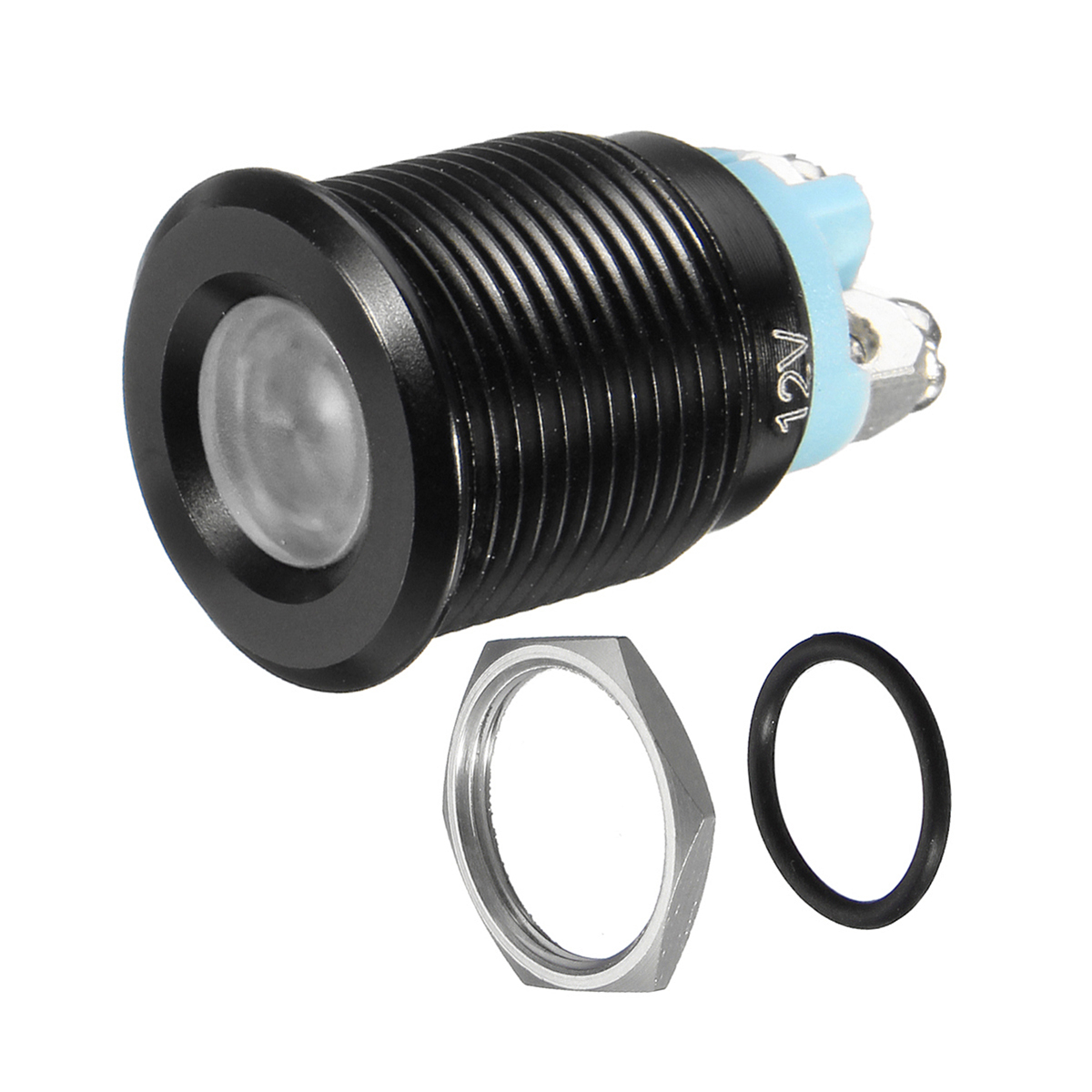 122436V-16mm-Metal-Dash-Panel-Warning-Pilot-LED-Indicator-Light-Boat-Car-Yacht-1260589