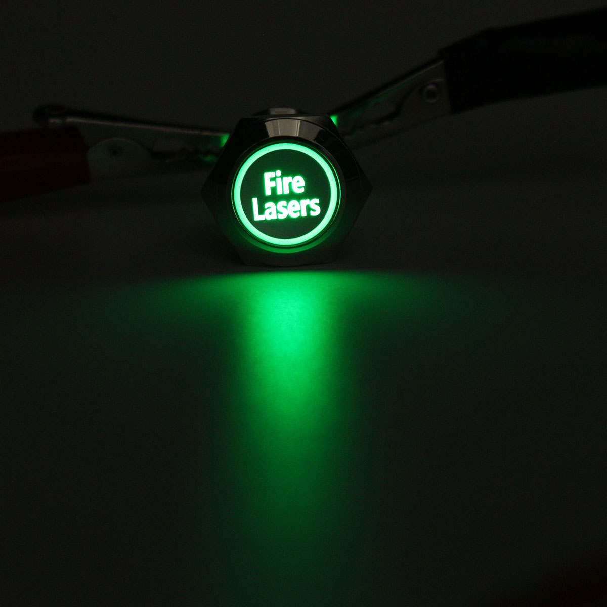 12V-19mm-5-Pin-Silver-Fire-Lasers-Metal-Push-Button-Switch-LED-Light-Momentary-1181386
