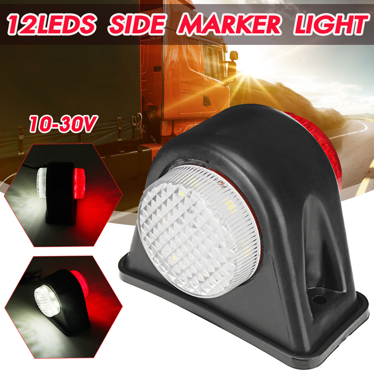 12V-24V-12-LEDs-Mini-Side-Marker-Light-Lamp-Rubber-Trailer-Truck-Caravan-Van-1725454