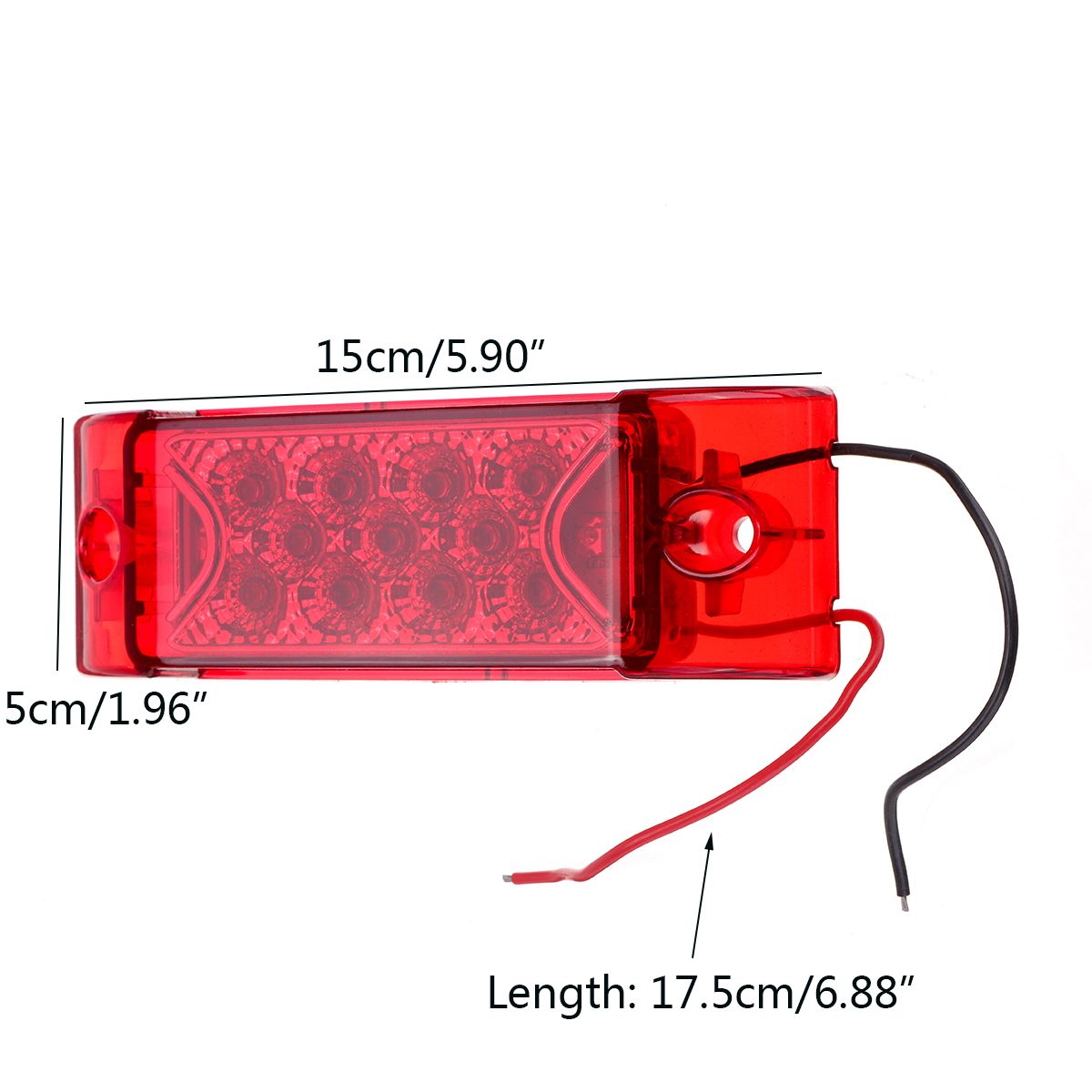 12V-24V-LED-Trailer-Rear-Tail-Side-Marker-Lamp-Light-Car-Truck-RedYellow-Universal-1445215