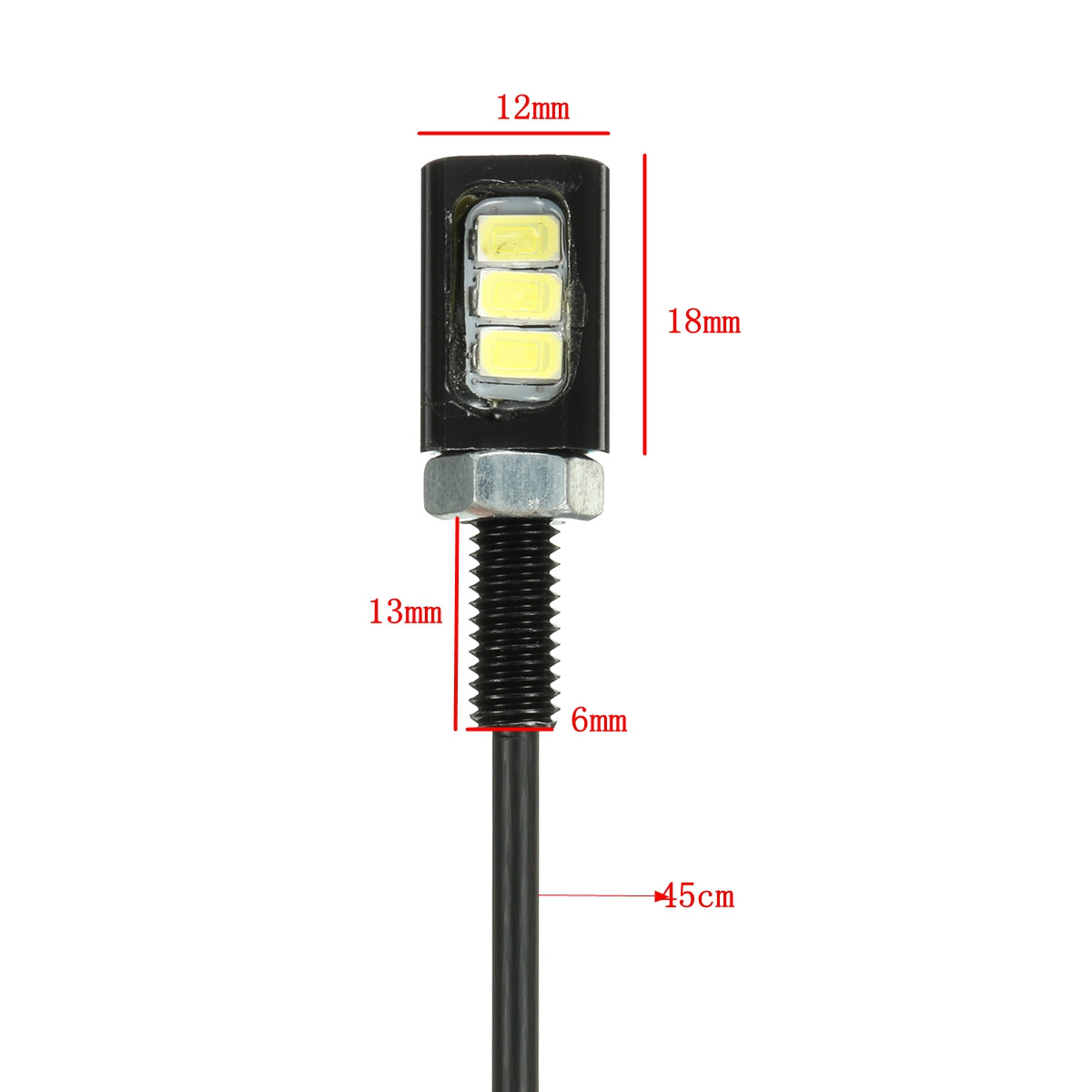 12V-3-LED-SMD-Motorcycle-Car-Number-License-Plate-Screw-Bolt-Light-Lamp-Bulb-1221927