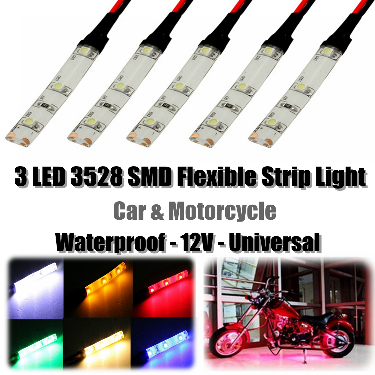 12V-3-LED-Strip-Light-3528-SMD-Flexible-IP65-Waterproof-For-Motorcycle-Car-1006611
