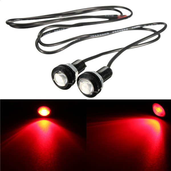 12V-3W-18mm-Car-Motorcycle-LED-Eagle-Eye-Plate-License-Running-DRL-Tail-Light-Lamp-1034992