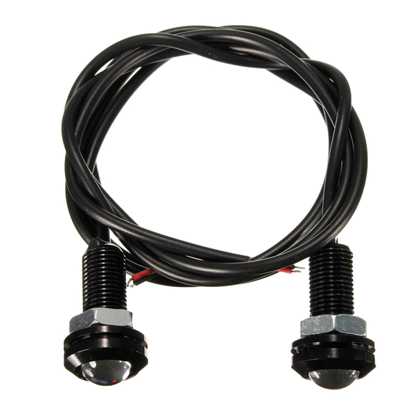 12V-3W-18mm-Car-Motorcycle-LED-Eagle-Eye-Plate-License-Running-DRL-Tail-Light-Lamp-1034992