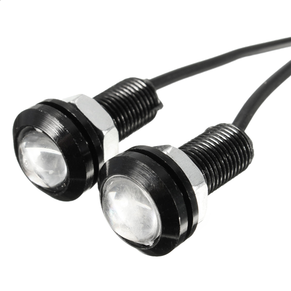 12V-3W-18mm-Car-Motorcycle-LED-Eagle-Eye-Plate-License-Running-DRL-Tail-Light-Lamp-1034992