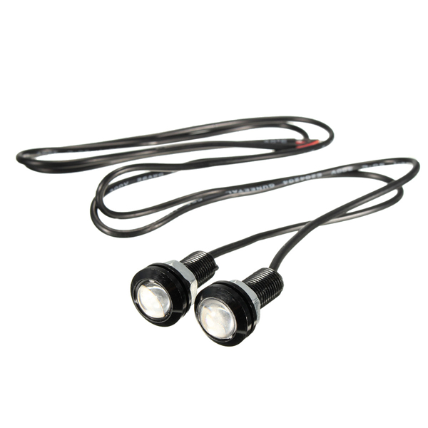 12V-3W-18mm-Car-Motorcycle-LED-Eagle-Eye-Plate-License-Running-DRL-Tail-Light-Lamp-1034992