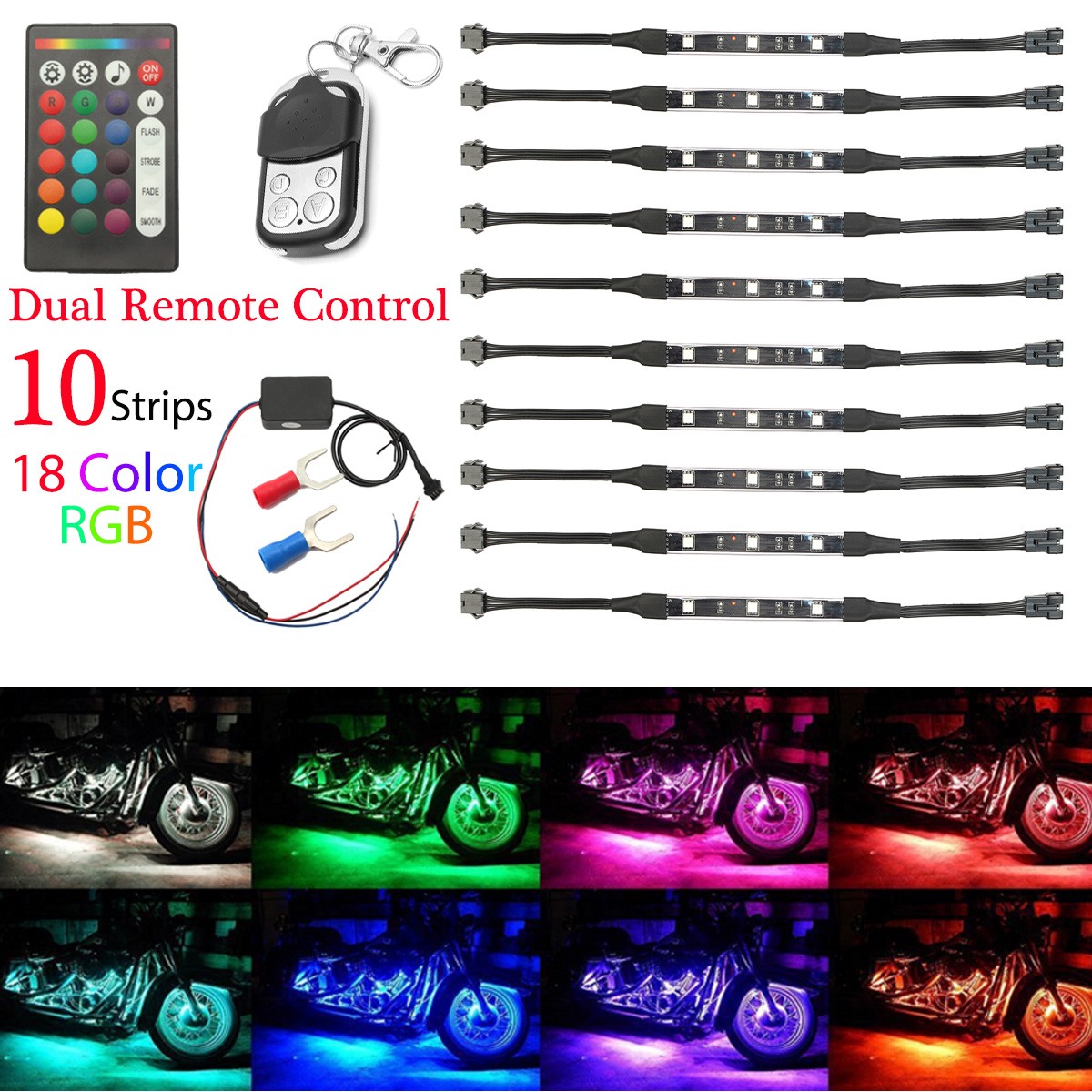 12V-50W-Multi-Color-Wireless-Remote-Control-Motorcycle-Lamp-RGB-Flexible-Strips-Ground-Effect-Light-1267590