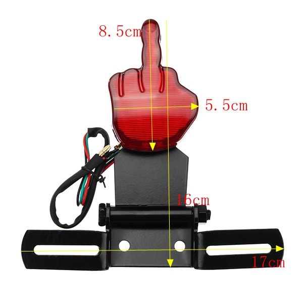 12V-5W-Motorcycle-LED-Brake-Light-Scooter-Tail-License-Plate-Lamp-Cafe-Racer-Universal-1236191