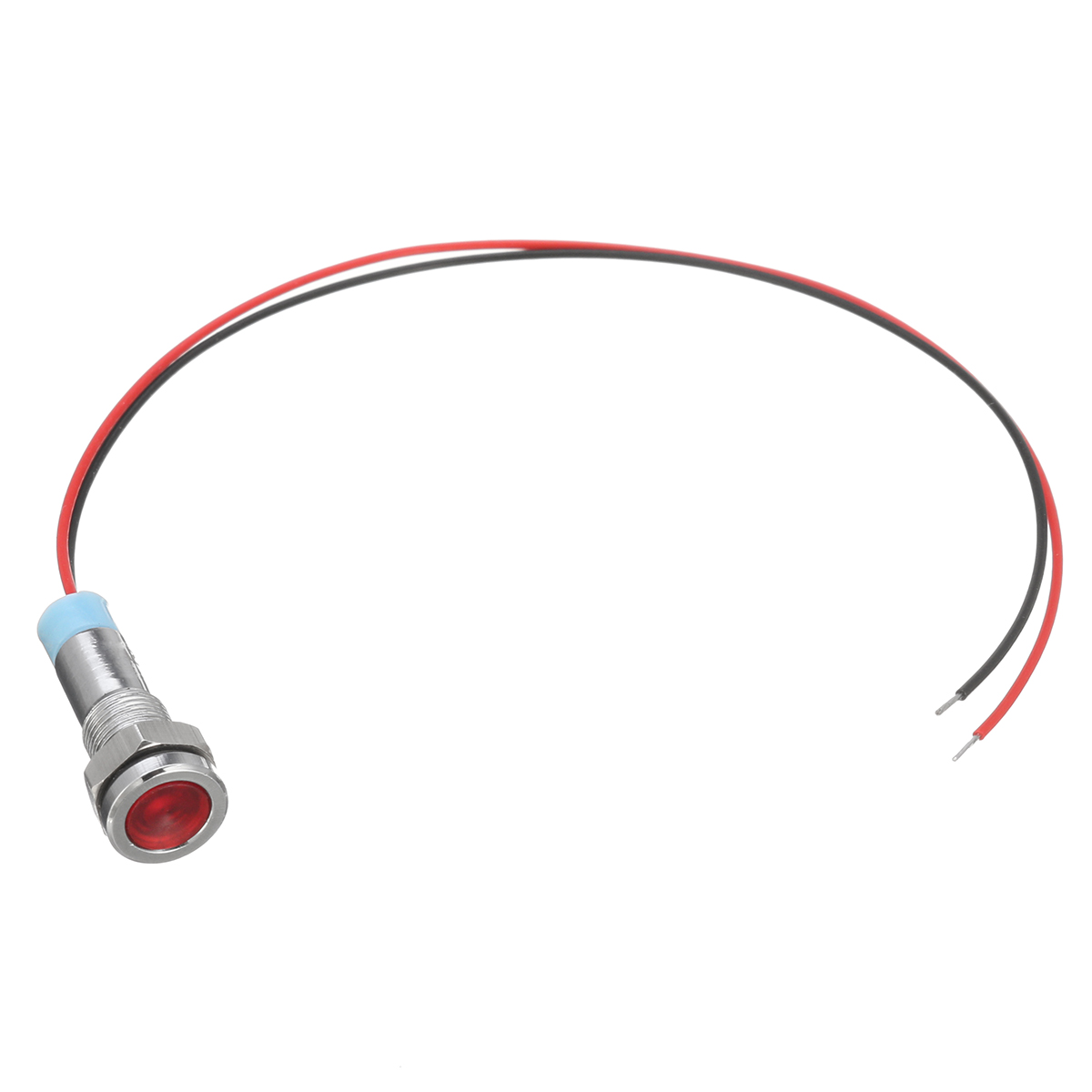 12V-6mm-LED-Indicator-Light-Pilot-Dash-Lamp-Motorccyle-Car-Truck-Boat-Metal-1221327