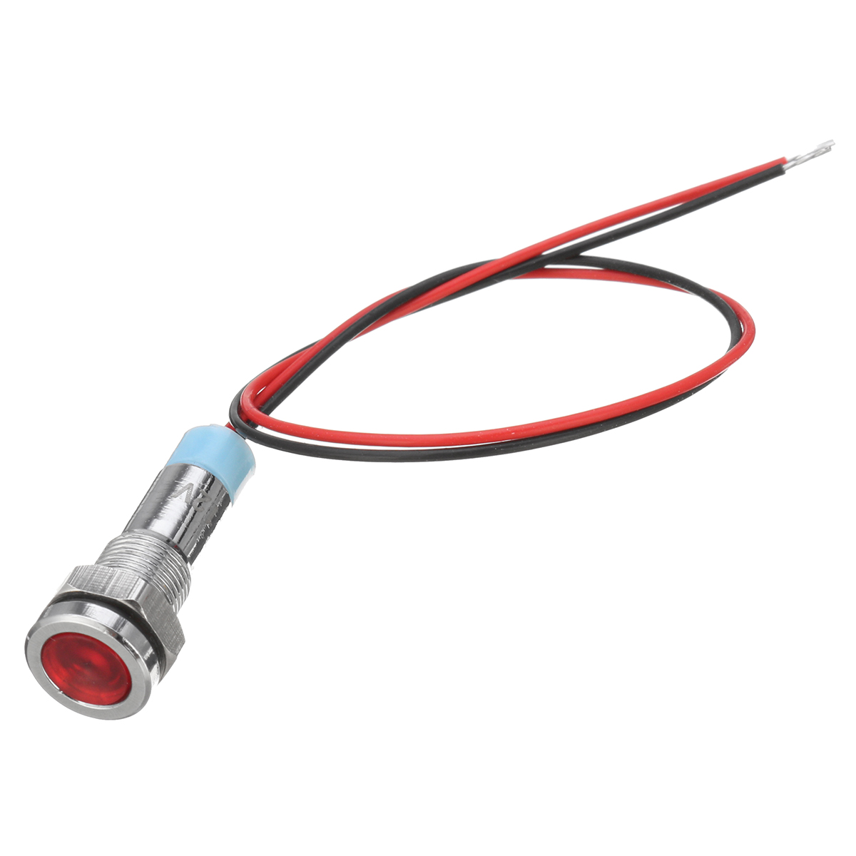 12V-6mm-LED-Indicator-Light-Pilot-Dash-Lamp-Motorccyle-Car-Truck-Boat-Metal-1221327