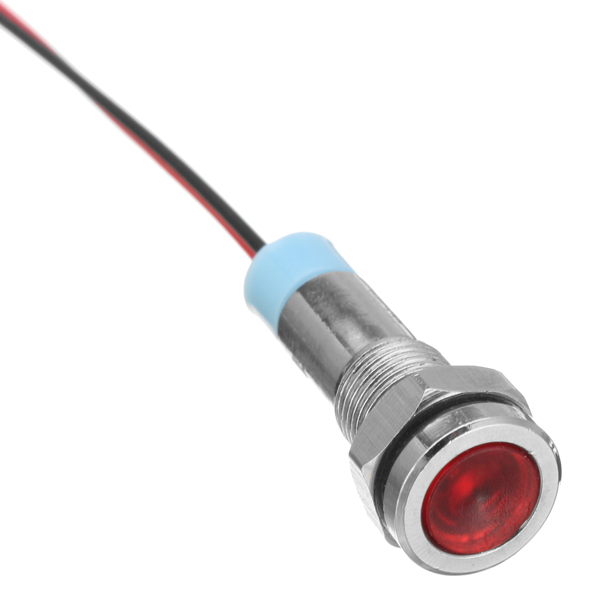 12V-6mm-LED-Indicator-Light-Pilot-Dash-Lamp-Motorccyle-Car-Truck-Boat-Metal-1221327