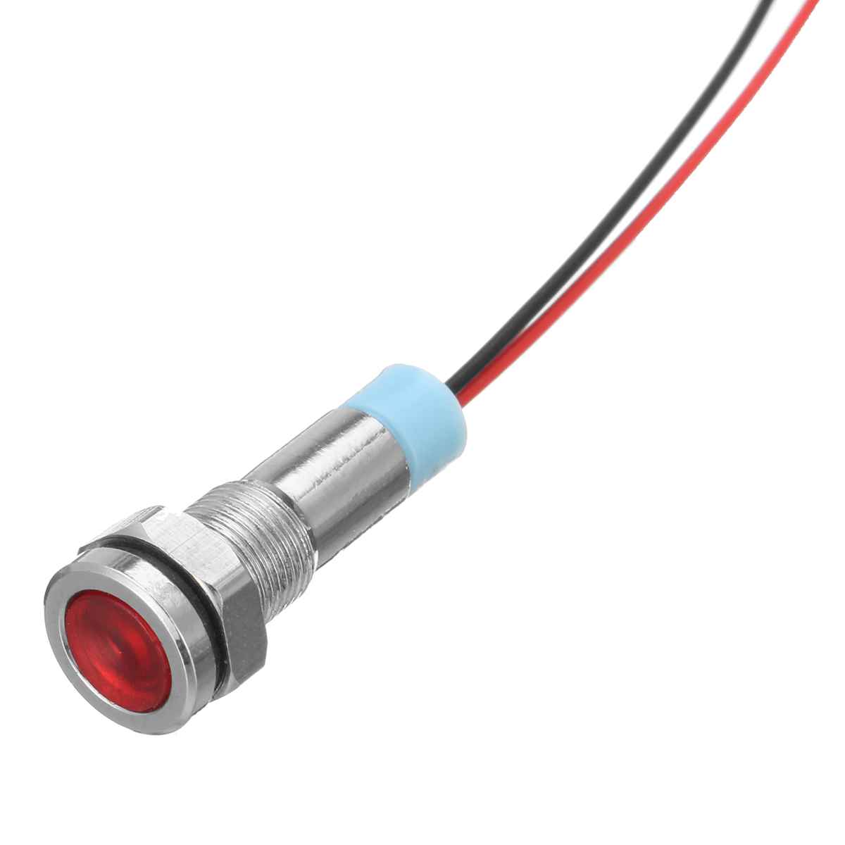 12V-6mm-LED-Indicator-Light-Pilot-Dash-Lamp-Motorccyle-Car-Truck-Boat-Metal-1221327