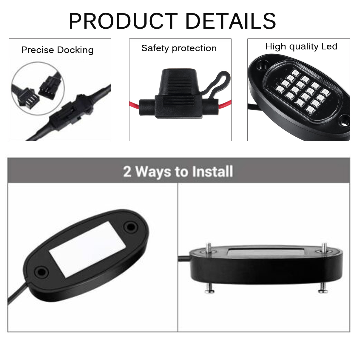 12V-8Pcs-16-Color-bluetooth-APP-Control-RGB-5050-LED-Rock-Light-Under-Body-Underglow-Atmosphere-Musi-1819518