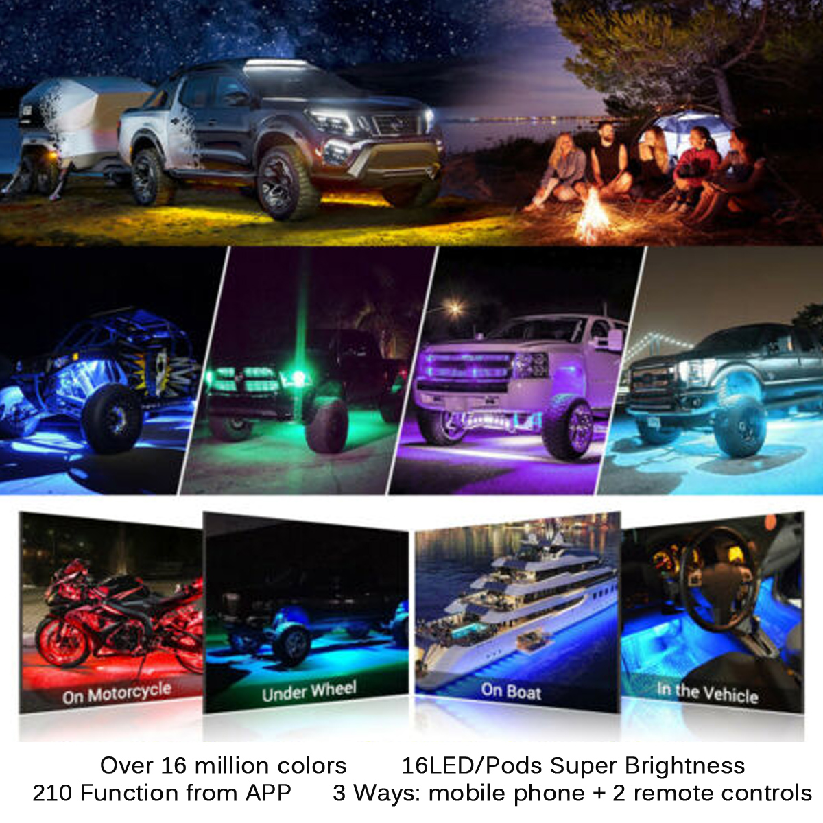 12V-8Pcs-16-Color-bluetooth-APP-Control-RGB-5050-LED-Rock-Light-Under-Body-Underglow-Atmosphere-Musi-1819518