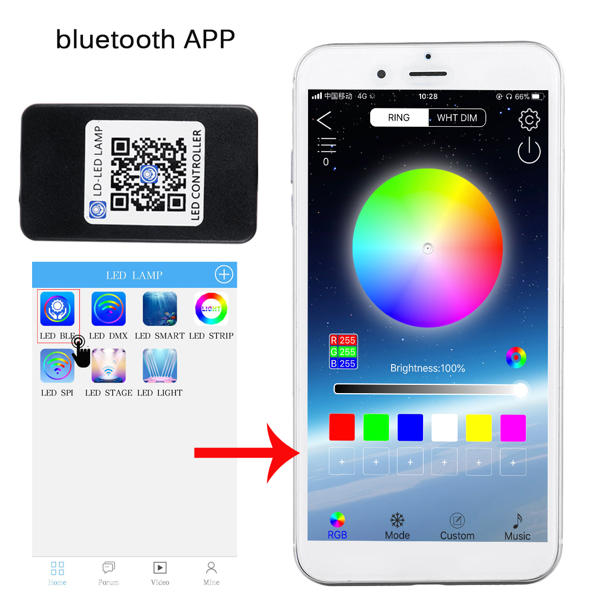 12V-8Pcs-16-Color-bluetooth-APP-Control-RGB-5050-LED-Rock-Light-Under-Body-Underglow-Atmosphere-Musi-1819518