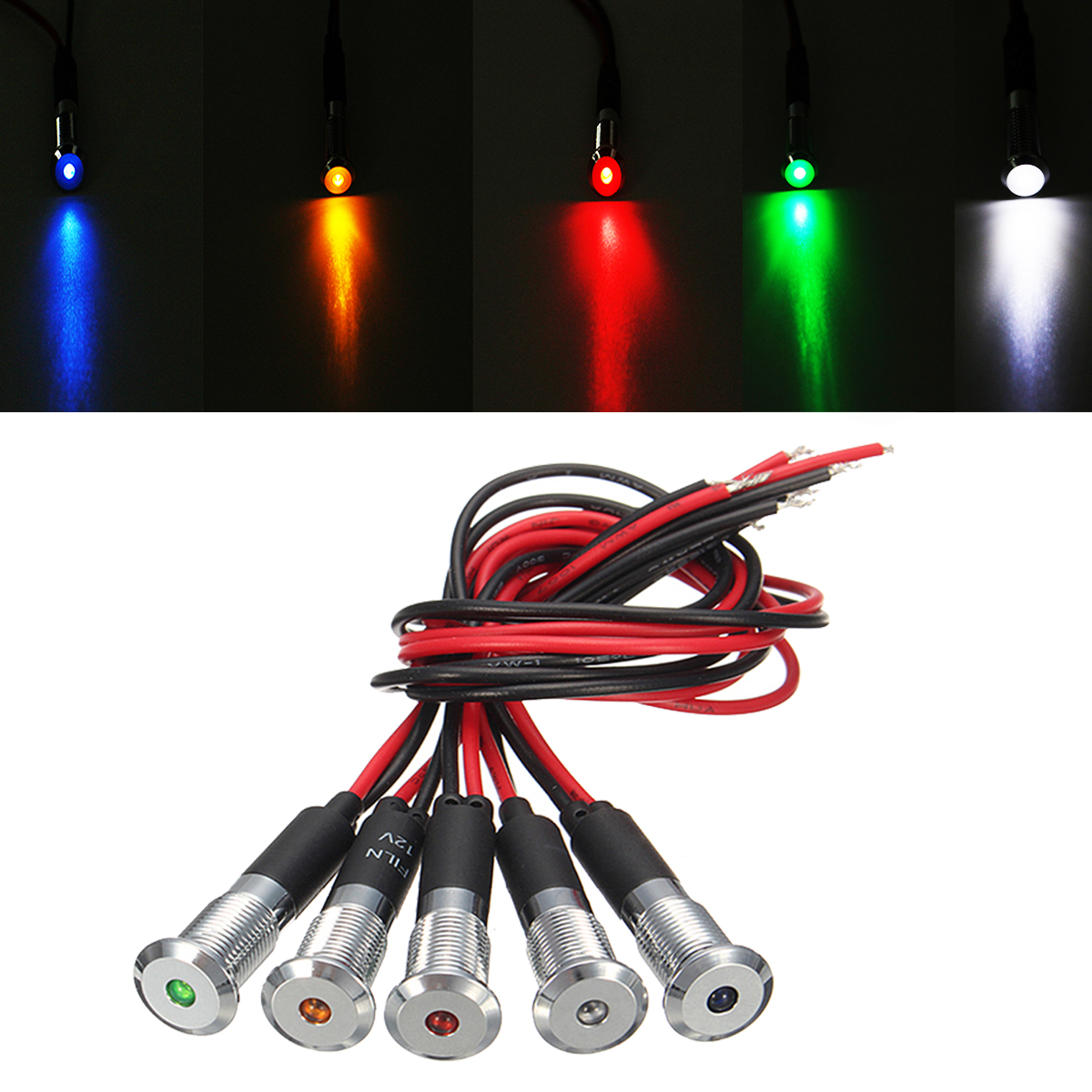 12V-8mm-LED-Metal-Dash-Pilot-Panel-Indicator-Warning-Light-Lamp-Car-Motorcycle-Boat-Marine-1169269