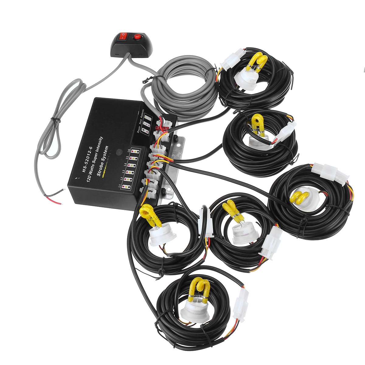 12V-HID-Bulbs-Hide-Away-Emergency-Hazard-Warning-Flash-Strobe-Light-System-Kit-1634011