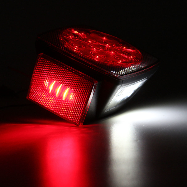 12V-LED-Square-Trailer-Tail-Lights-Truck-Brake-Stop-Lamp-Stud-Mount-Universal-1197090