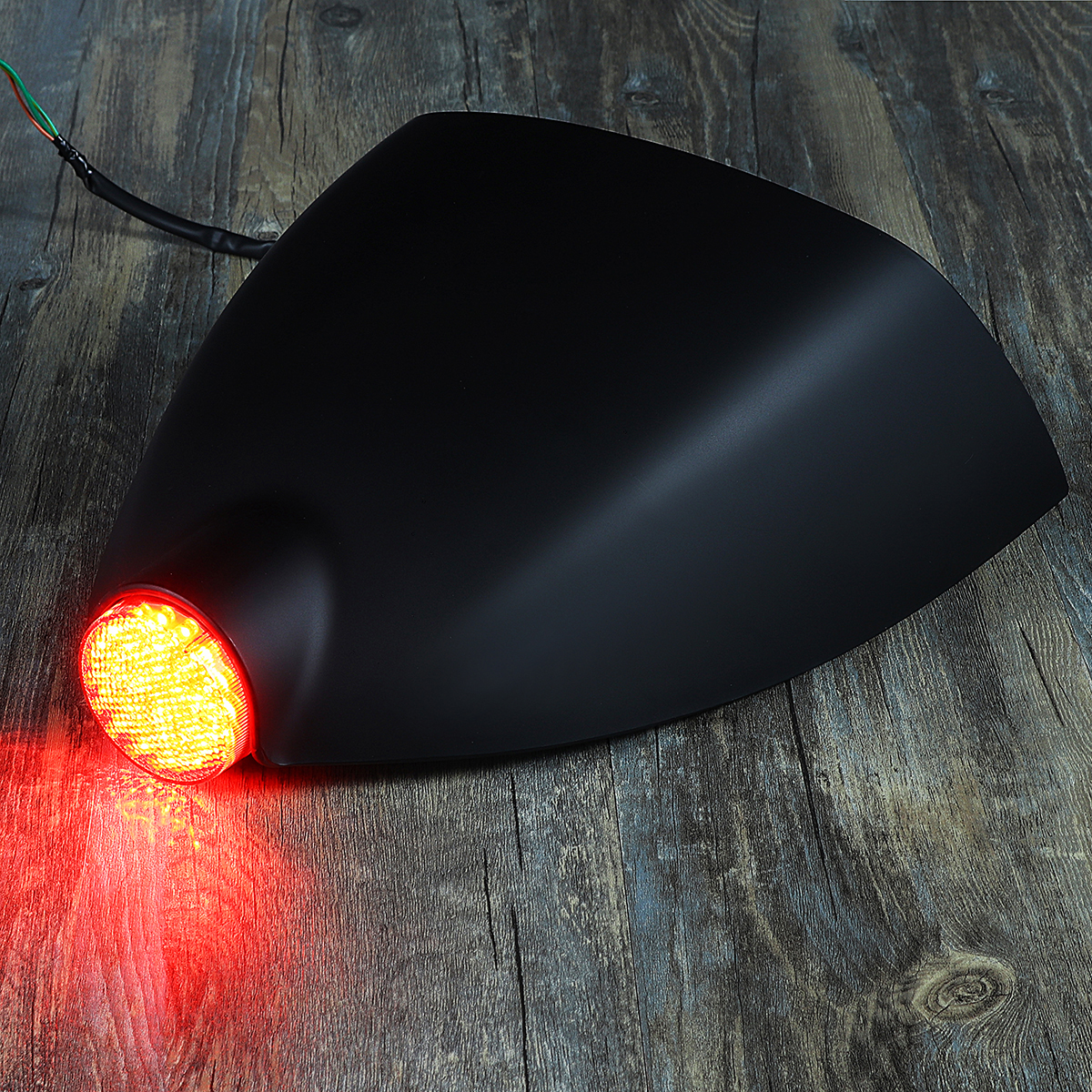 12V-Motorcycle-Cafe-Racer-Rear-Seat-Cowl-Cover-Fender-Splash-Guard-Tail-Light-Universal-1358634