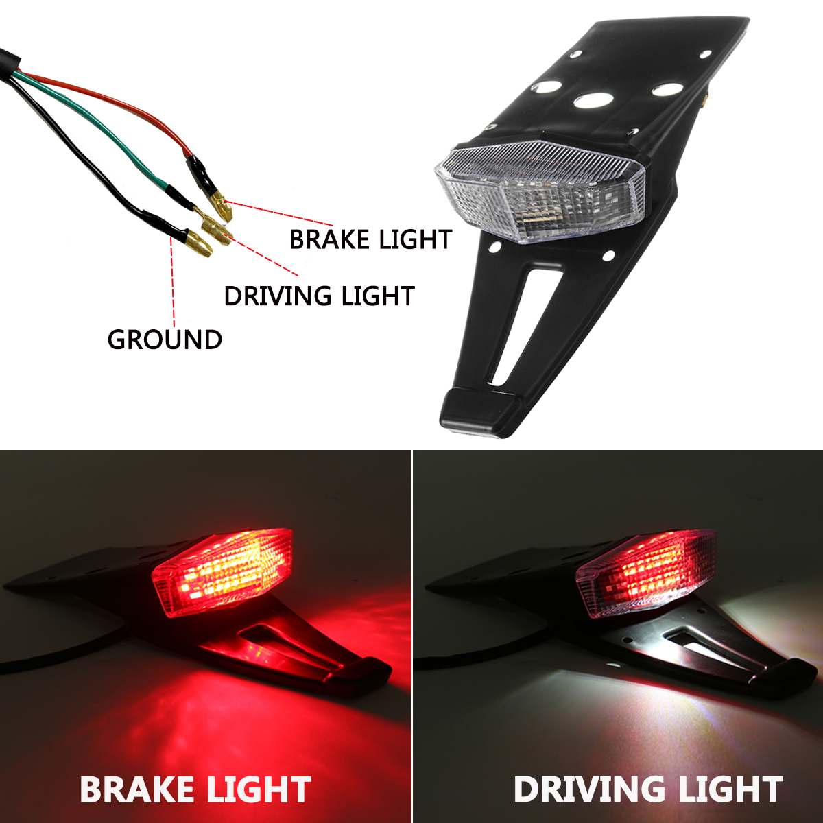 12V-Motorcycle-Integrated-LED-Rear-Fender-Driving-Brake-Stop-Motorcross-Tail-Light-Red-1749409