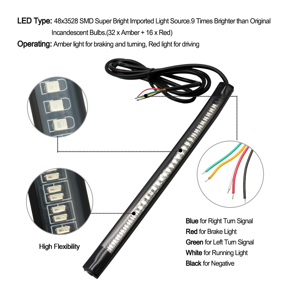 12V-Motorcycle-Safety-48LED36LED-Strip-Light-Running-Rear-Brake-Turn-Signal-Flexible-1190266