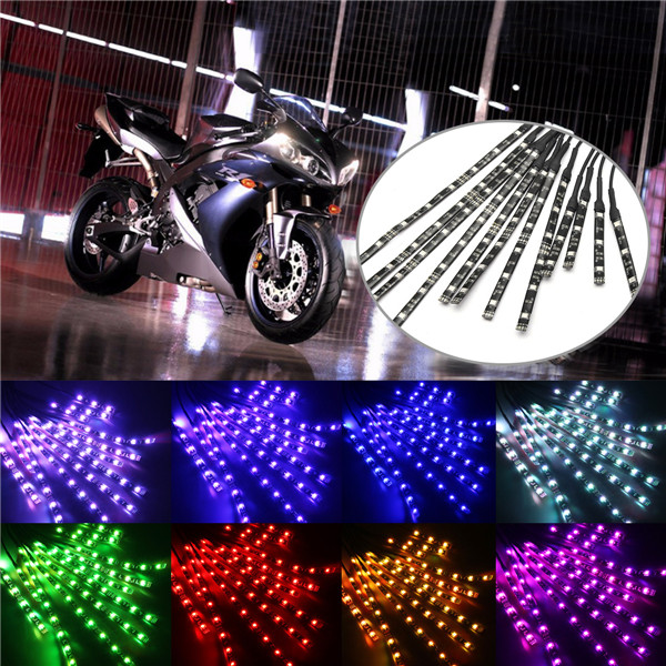 12x-Motorcycle-5050LED-Wireless-Remote-Multi-Color-Neon-Glow-Flashing-Lights-Strips-Kit-1270361