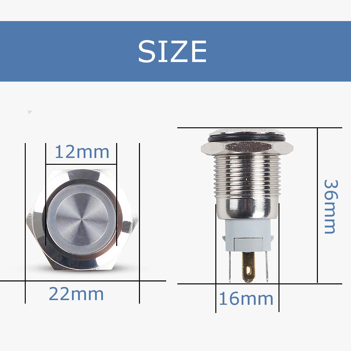 16mm-12V-Blue-LED-Metal-5Pin-1NC-1NO-Momentary-Push-Button-Switch-With-Socket-1187800