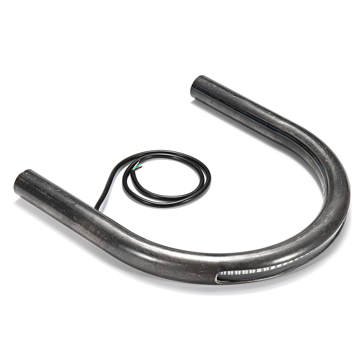215mm-Upswept-FlatBlack-Cafe-Racer-Seat-Frame-Hoop-Brat-Loop-LED-Brake-Turn-Singal-Lights-1449193