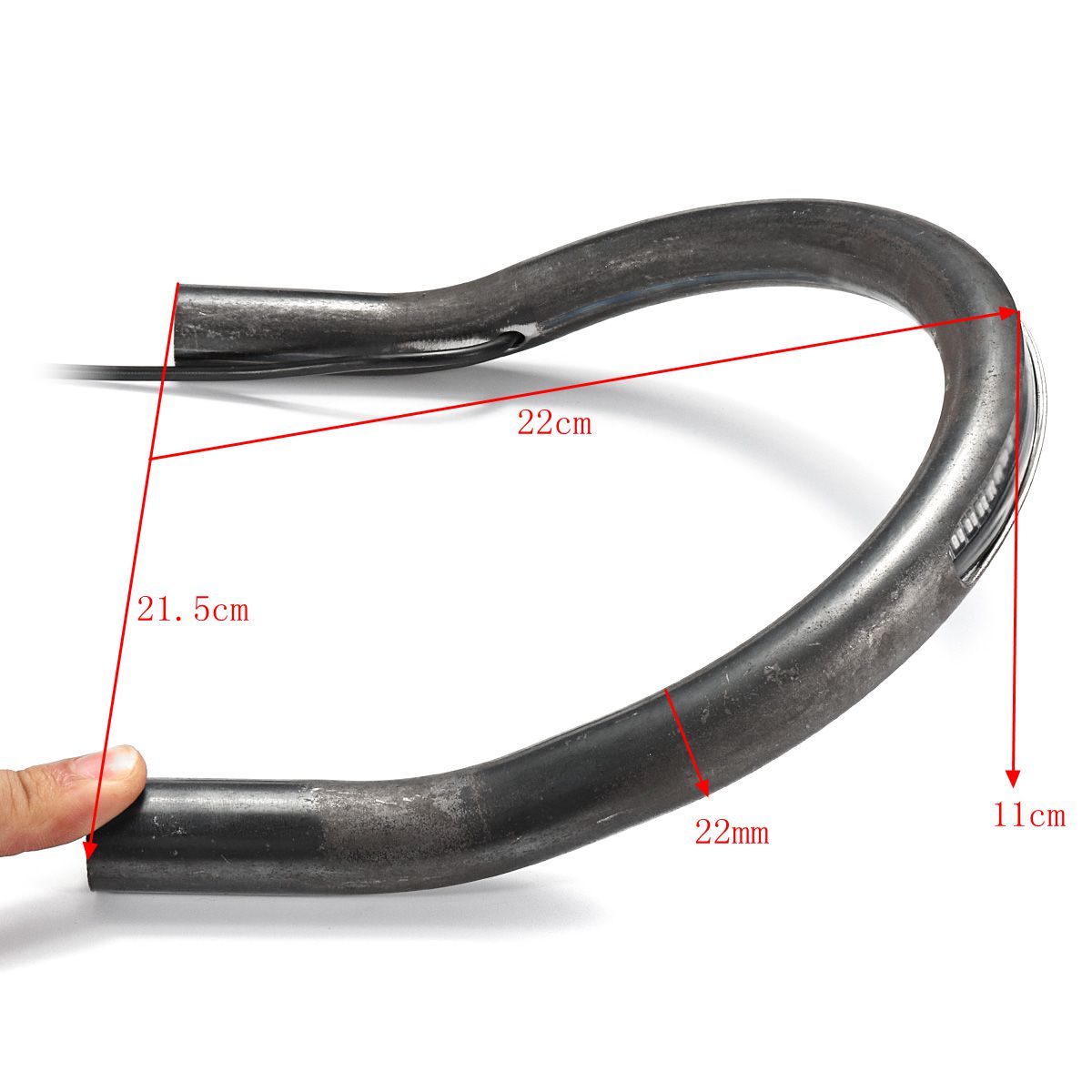 215mm-Upswept-FlatBlack-Cafe-Racer-Seat-Frame-Hoop-Brat-Loop-LED-Brake-Turn-Singal-Lights-1449193