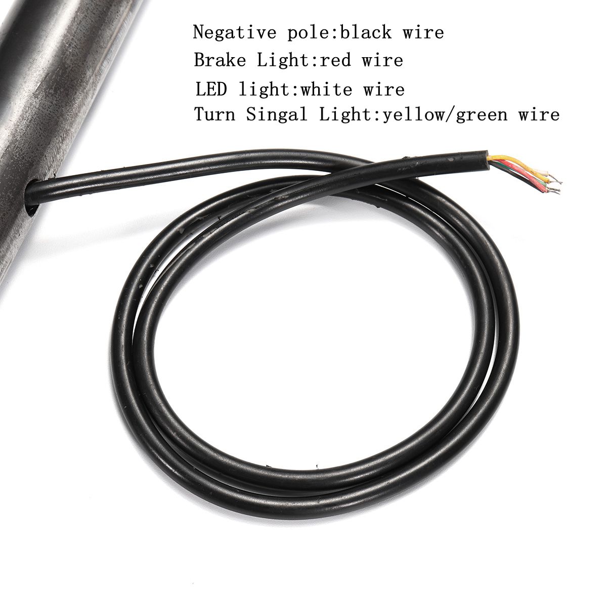 22mm-Universal-Rear-Seat-Frame-Hoop-Loop-LED-Turn-Singal-Brake-Lights-End-Flat-1280661