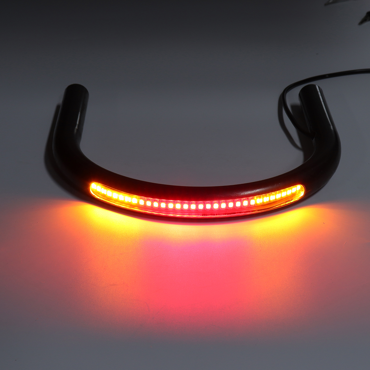 22mm-Universal-Rear-Seat-Frame-Hoop-Loop-LED-Turn-Singal-Brake-Lights-End-Flat-1280661