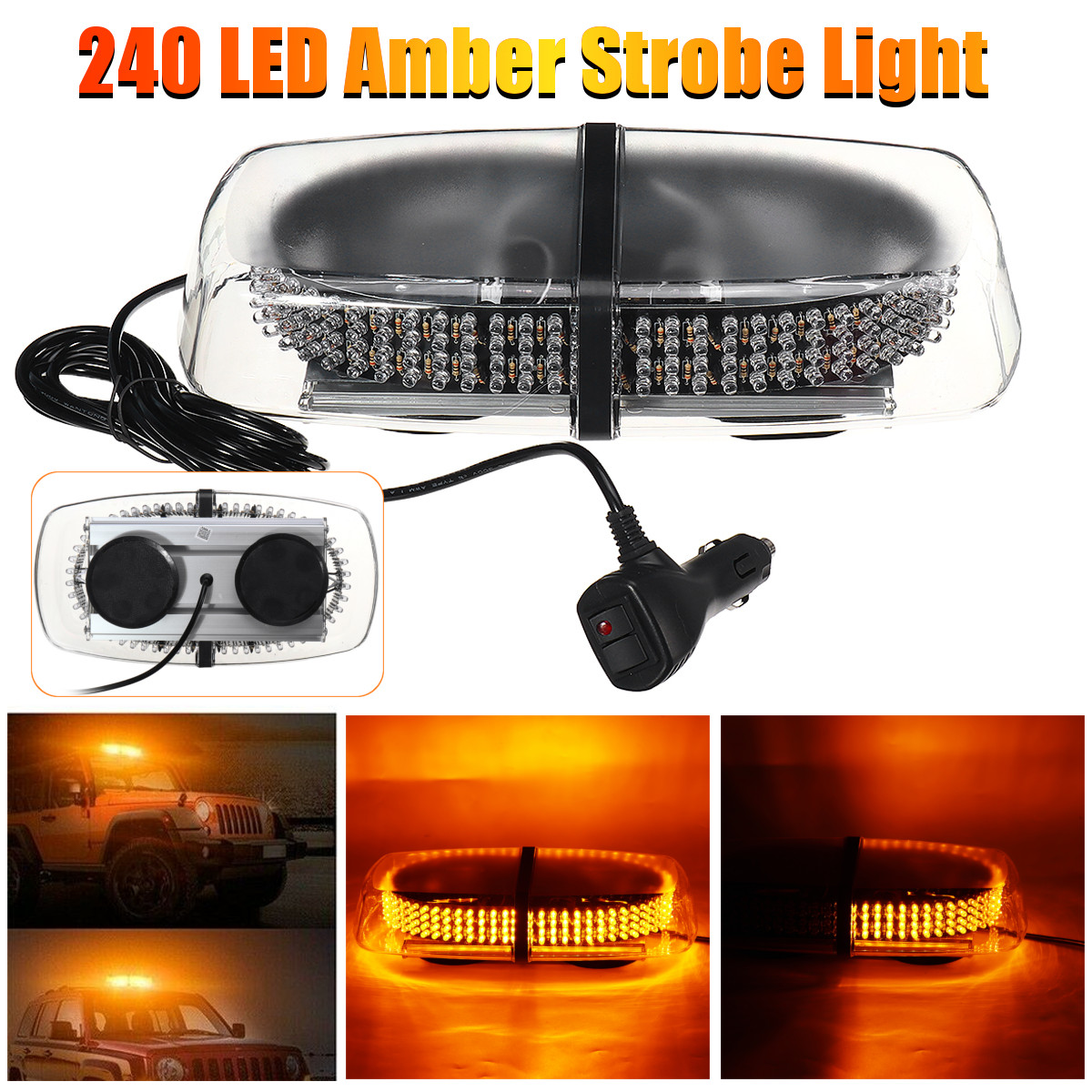 240-LED-Amber-Warning-Strobe-Lights-Recovery-Car-Flashing-Magnetic-Beacon-Light-1631941