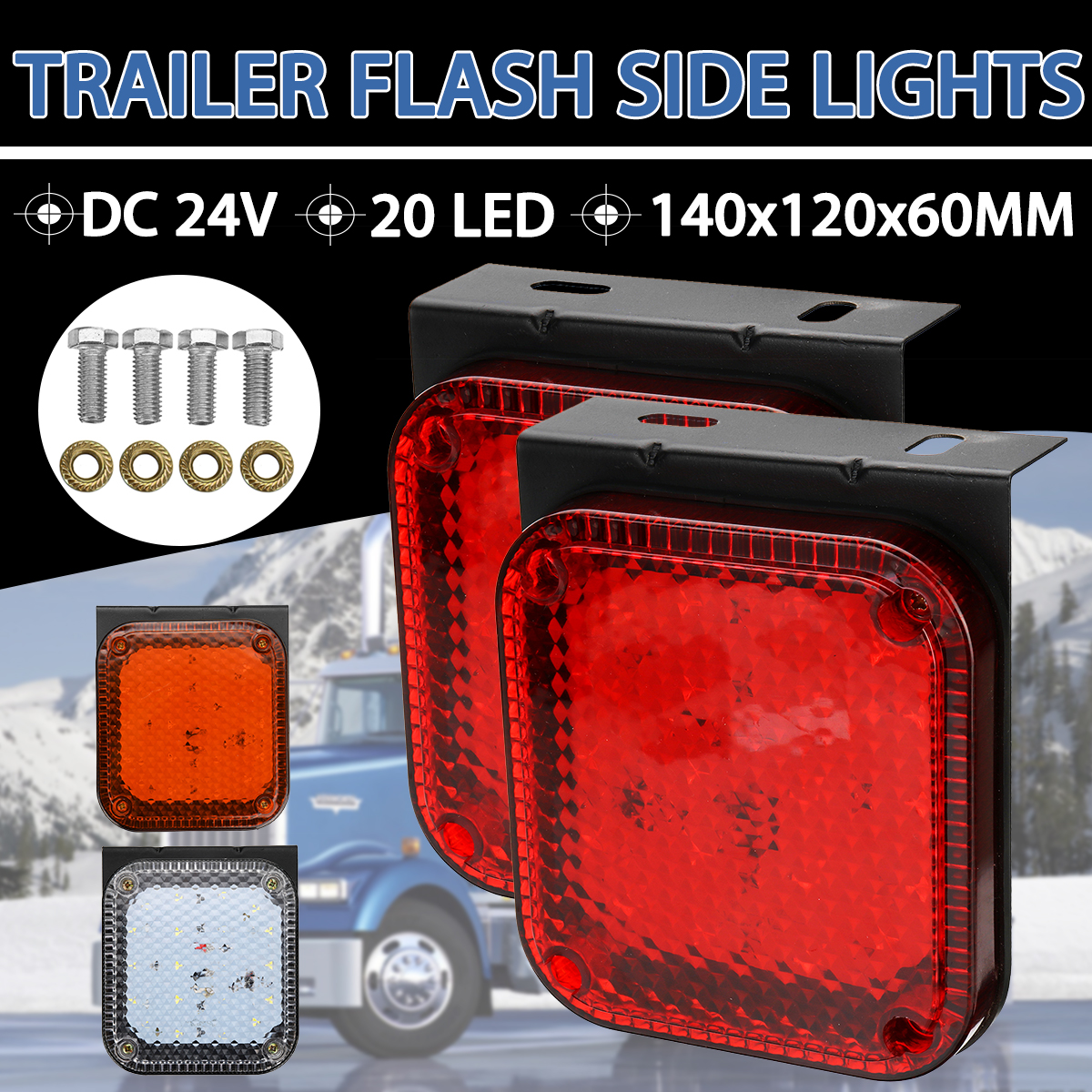 2PCS-24V-20LED-Trailer-Side-Marker-Lights-Rear-Clearence-Flash-Lamp-Truck-1764200