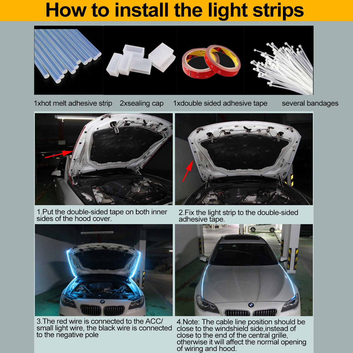 2PCS-Hood-LED-Light-Strip-Grilles-Under-Spoiler-Scanning-LED-Knight-Rider-1825308