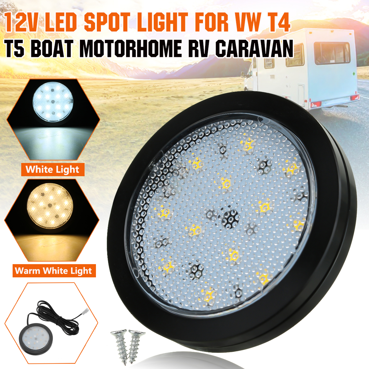2W-12V-LED-Spot-Light-Ceiling-Interior-Lamp-Downlight-For-VW-T4-T5-RV-Caravan-1782973