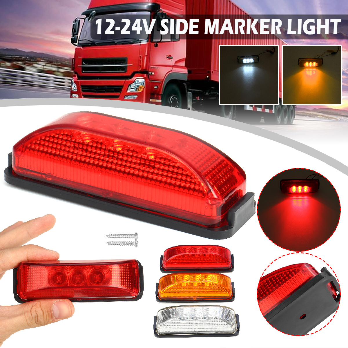 3-LED-Side-Marker-Indicators-Lights-Reflector-Lorry-Trailer-RV-12-24V-1680937