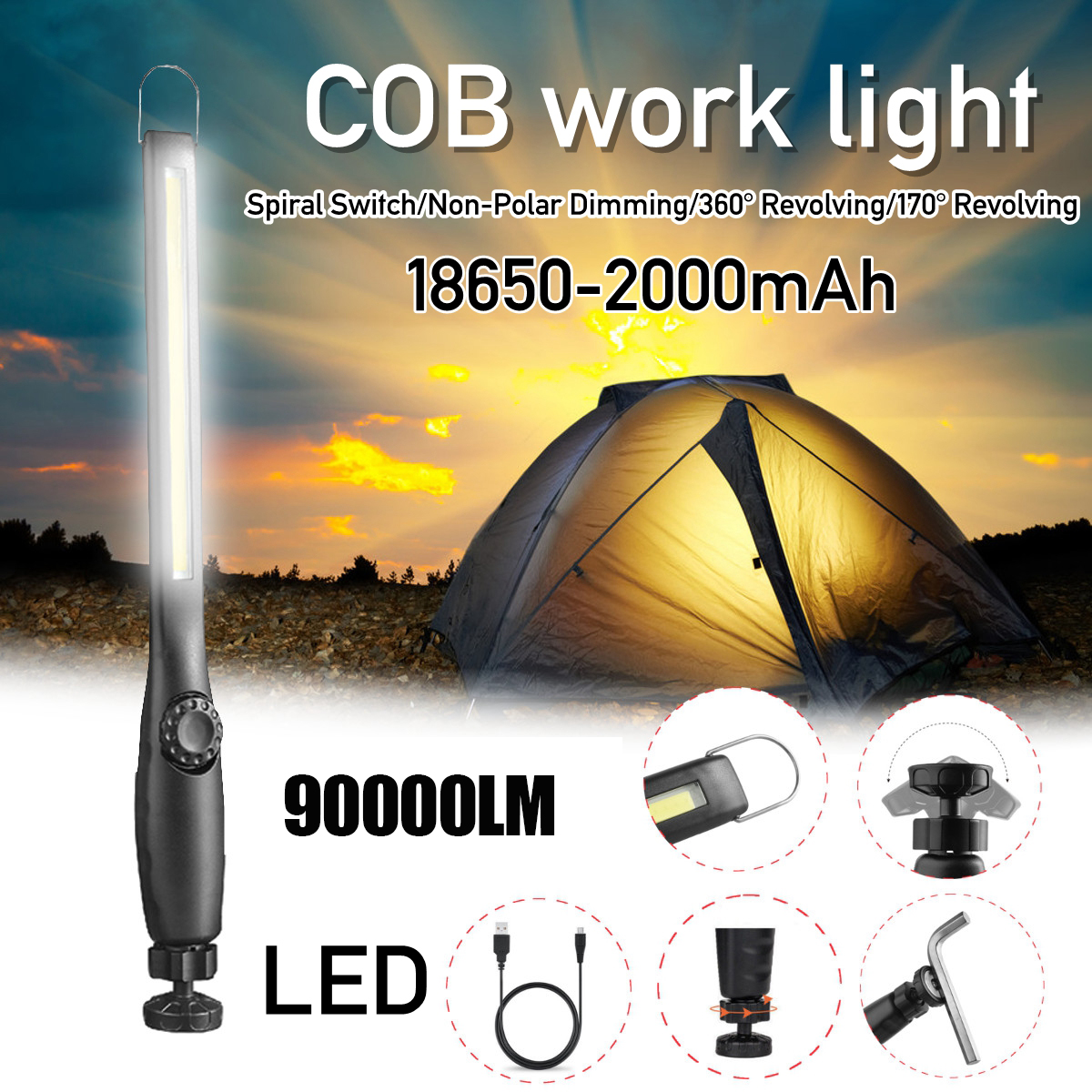 360deg-Magnetic-COB-LED-Work-Light-Dimming-Spiral-Switch-Non-Polar-Revolving-Batter-Indicator-1471324