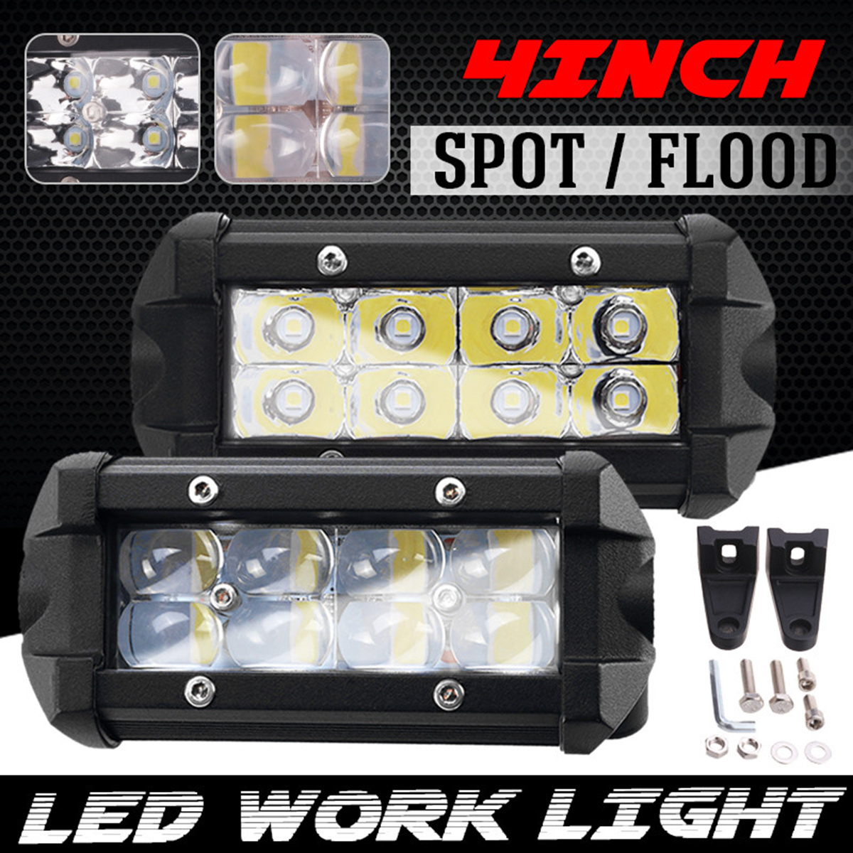 4-Inch-6000K-LED-Work-Light-Bar-2-Row-Spot--Flood-Lamps-Car-Offroad-SUV-Truck-1735227