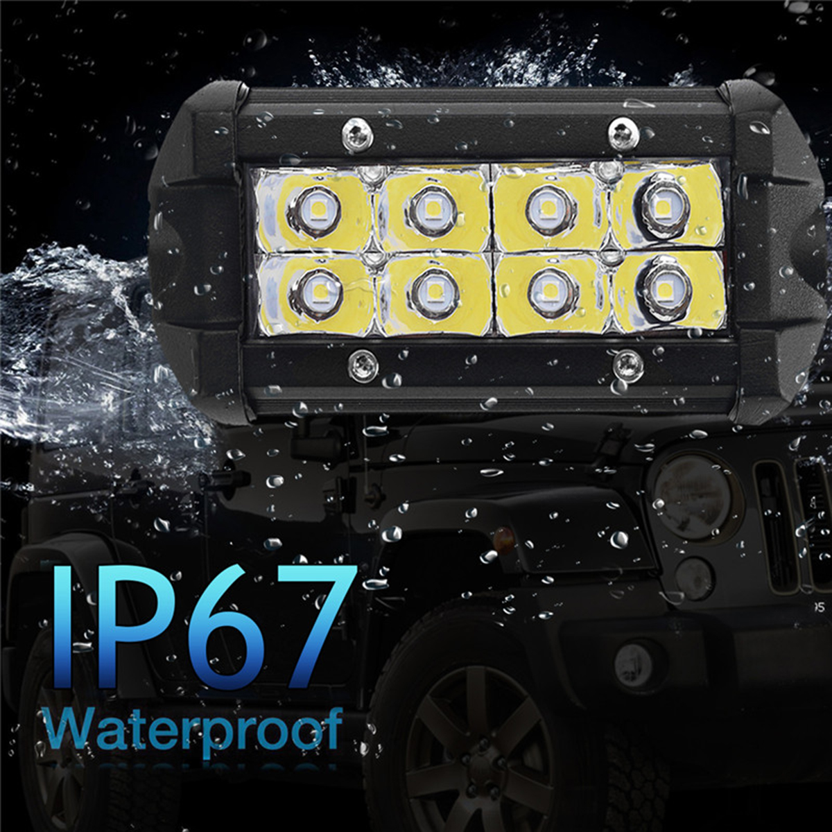 4-Inch-6000K-LED-Work-Light-Bar-2-Row-Spot--Flood-Lamps-Car-Offroad-SUV-Truck-1735227