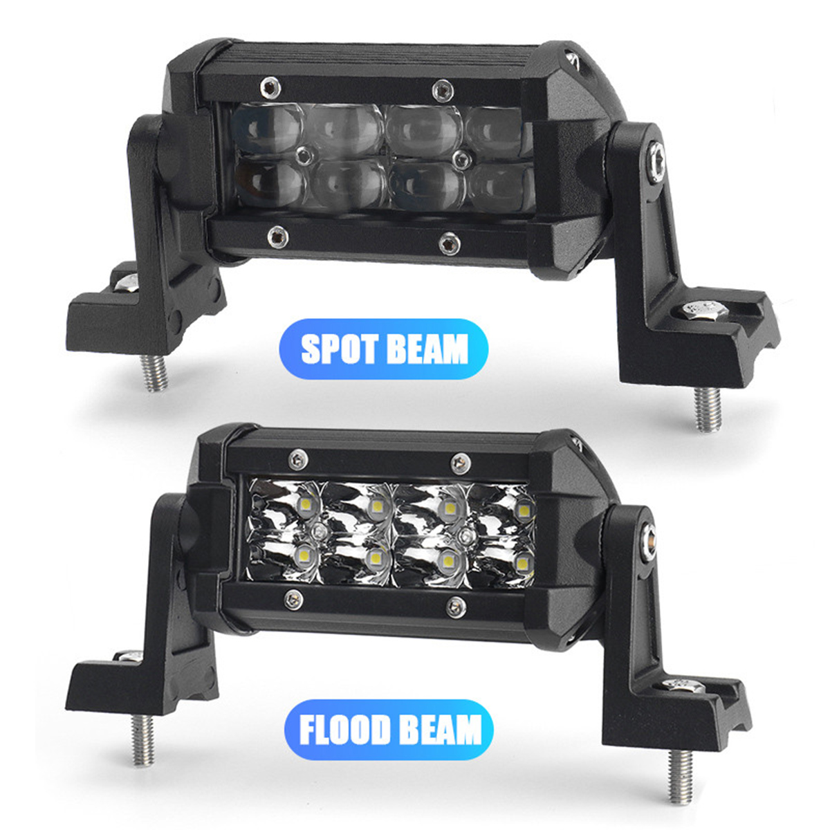 4-Inch-6000K-LED-Work-Light-Bar-2-Row-Spot--Flood-Lamps-Car-Offroad-SUV-Truck-1735227