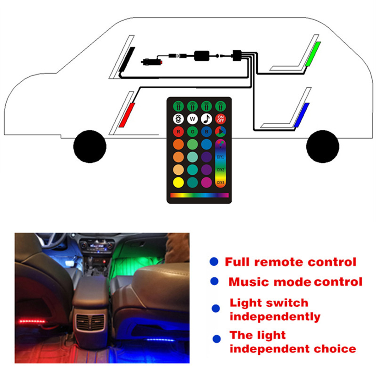 4PCS-9LED-RGB-Strip-Lights-Underglow-Underbody-Remote-Control-Decorative-Floor-Atmosphere-Strip-Inte-1733633