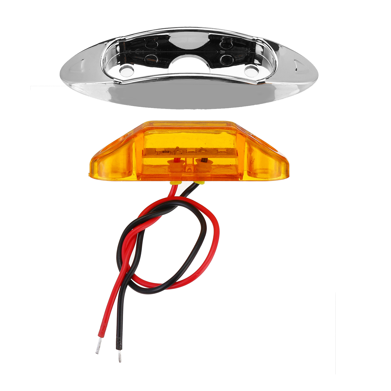 4Pcs-Yellow-3LED-24V-Side-Marker-Indicator-Light-Clearance-Lamp-Truck-Trailer-Lorry-Van-1715075