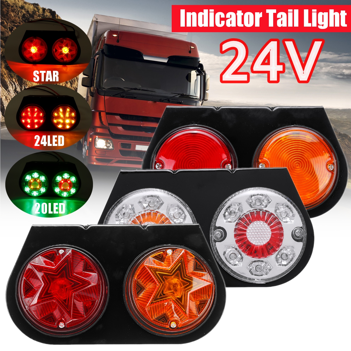 4V-LED-Indicator-Stop-Rear-Tail-Lights-Iron-Bracket-For-BoatCarsTrucksTrailers-1674262