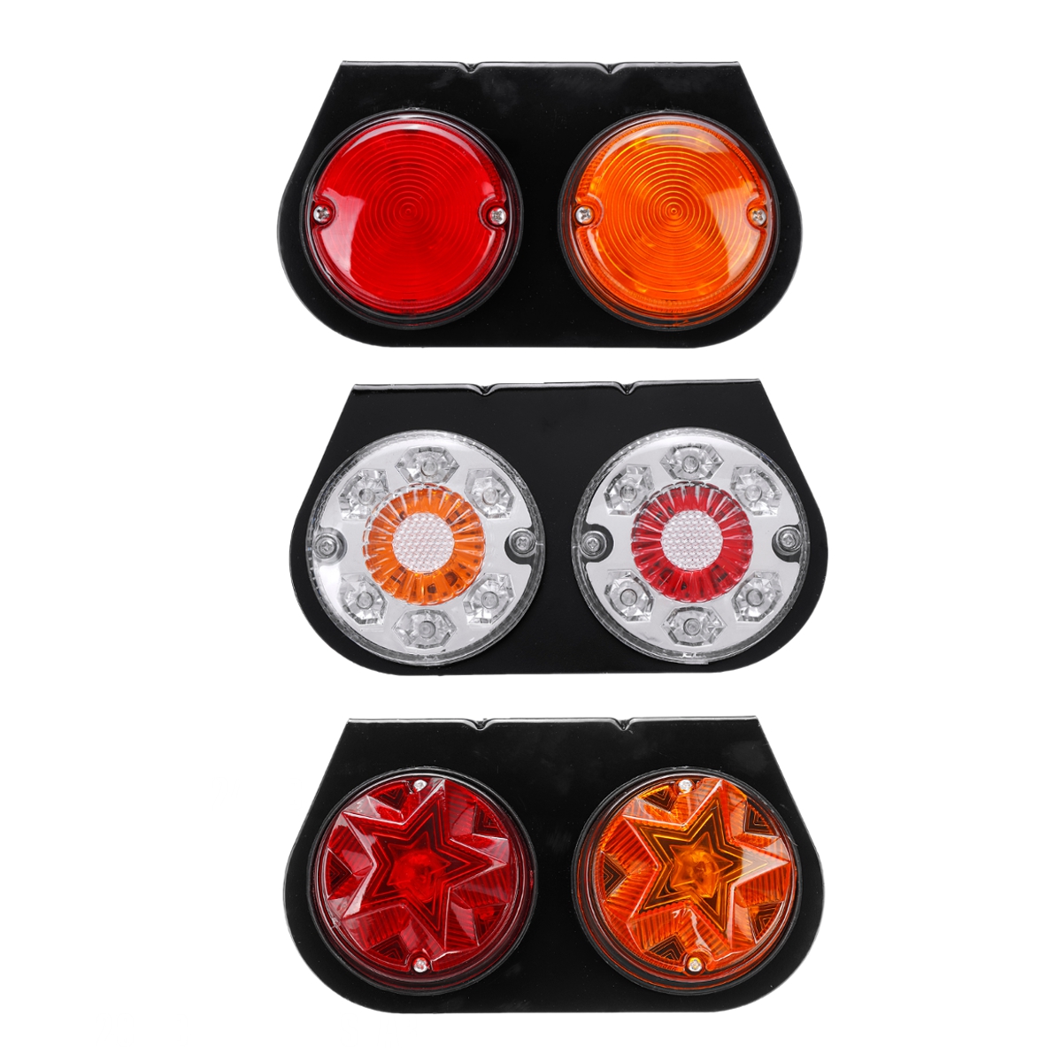 4V-LED-Indicator-Stop-Rear-Tail-Lights-Iron-Bracket-For-BoatCarsTrucksTrailers-1674262