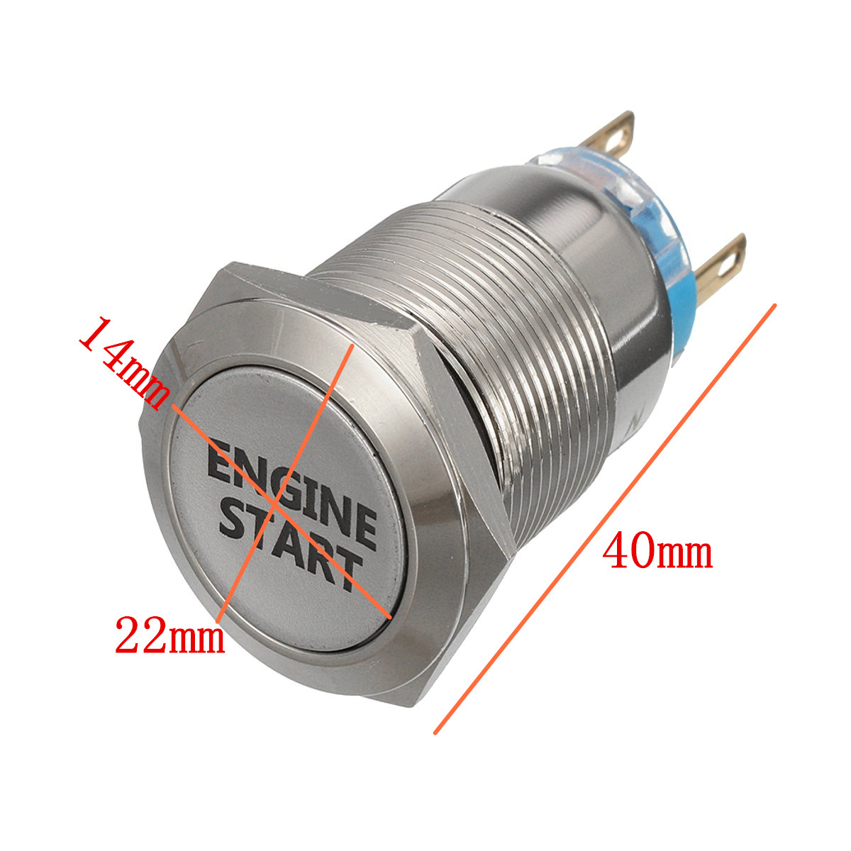5-Colors-19mm-Latching-Engine-Start-Led-Metal-Switch-Push-Button-Lighted-12V-1135585